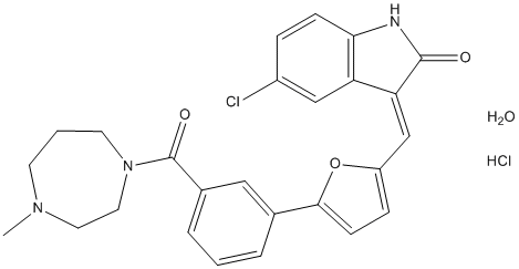 CX-6258 hydrochloride hydrate Structure